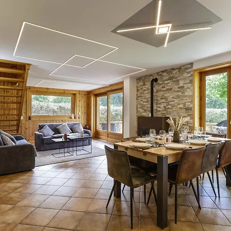 Arve - 4ch Jardin Nature Vues Bbq Poele Chamonix